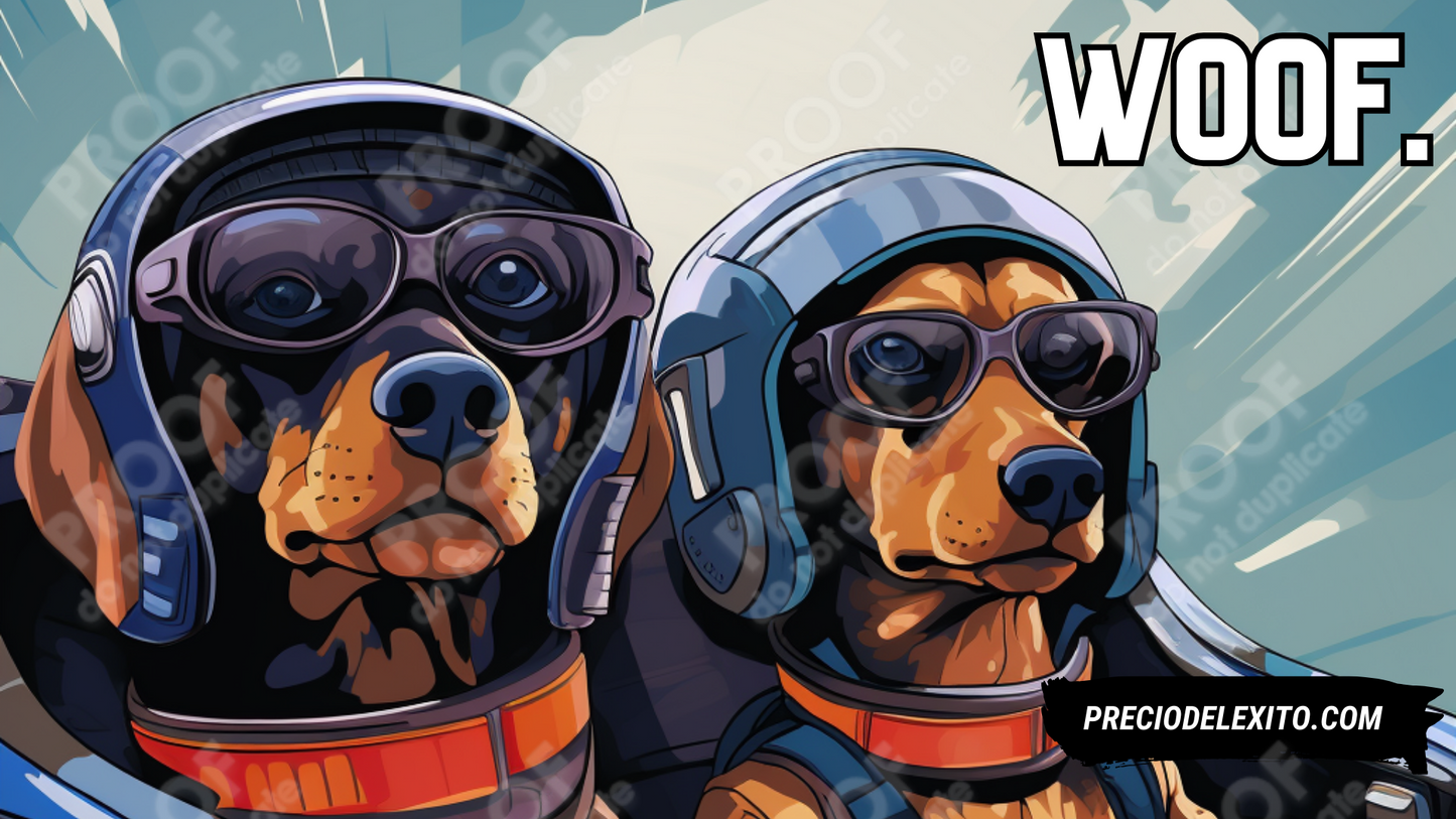 Wallpaper: Dos Perros Aviadores Listos Para La Acción