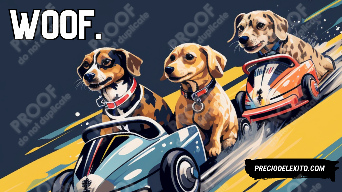 Wallpaper: Carrera Canina En Go Karts