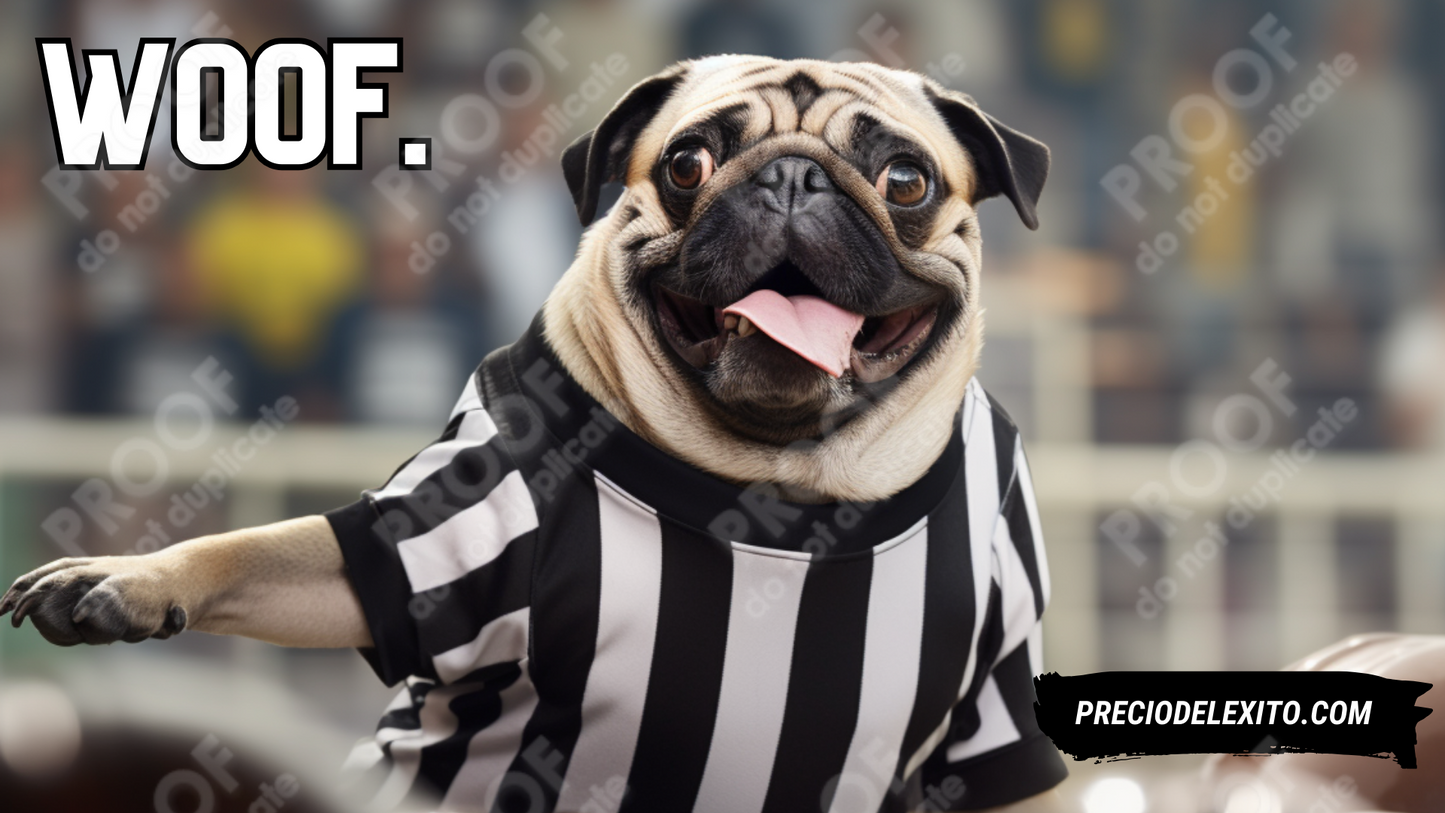 Wallpaper: Pug Referee 2