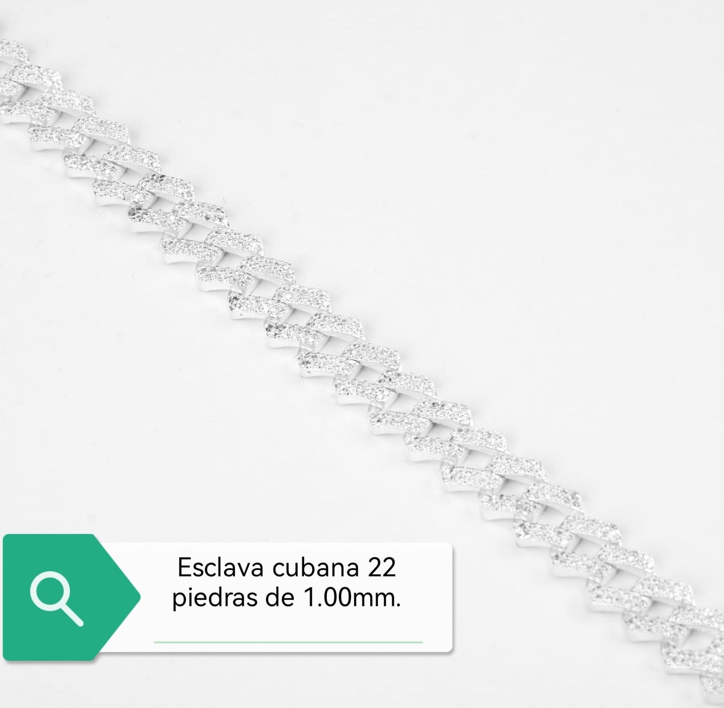 Esclava Cubana de Plata .925: Lujo y Distinción con Envío Gratis a Todo México